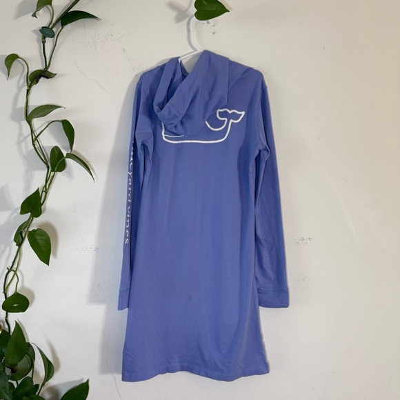 Kids Vineyard Vines Long Sleeve Hooded Dress Swim Cover Flawed - Picture 2 of 7